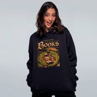 MOLETOM PRETO - I NEED MORE BOOKS