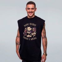 REGATA OVERSIZED PRETA - BOOKS BECAUSE MURDER IS WRONG