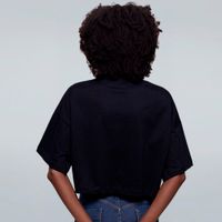 CROPPED OVERSIZED PRETO - BOOKS BECAUSE MURDER IS WRONG