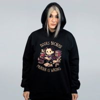 MOLETOM PRETO - BOOKS BECAUSE MURDER IS WRONG