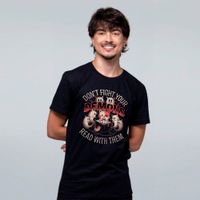 CAMISETA PRETA - READ WITH YOUR DEMONS