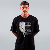 CAMISETA PRETA - THE PACK SURVIVES