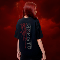 CAMISETA OVERSIZED PRETA - MEFISTO