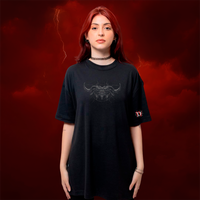 CAMISETA OVERSIZED PRETA - MEFISTO