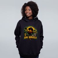 MOLETOM PRETO - VAI BRASA
