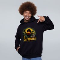 MOLETOM PRETO - VAI BRASA