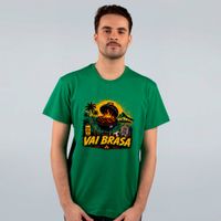 CAMISETA VERDE - VAI BRASA