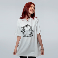 CAMISETA OVERSIZED OFF WHITE - FADAS LITERÁRIAS