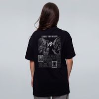 CAMISETA OVERSIZED PRETA - SCARY KOMBAT