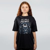 CAMISETA OVERSIZED PRETA - VI PELO PEEWEE