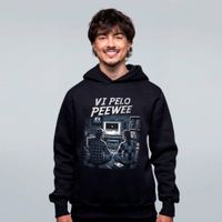 MOLETOM PRETO - VI PELO PEEWEE