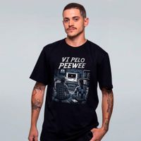CAMISETA PRETA - VI PELO PEEWEE