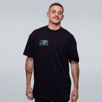 CAMISETA OVERSIZED PRETA - ONI CYBERPUNK