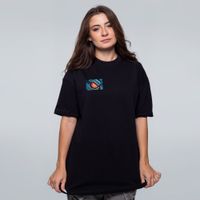 CAMISETA OVERSIZED PRETA - ONI CYBERPUNK