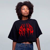 CROPPED OVERSIZED PRETO - RED CORVO LVCAS