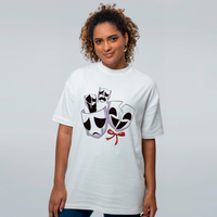 CAMISETA OVERSIZED OFF WHITE - A MÁSCARA EM FITAS
