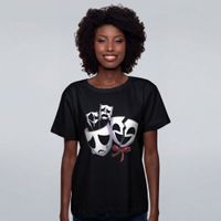 CAMISETA PRETA - A MÁSCARA EM FITAS