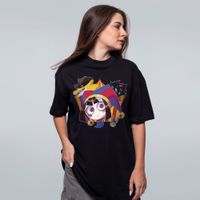 CAMISETA OVERSIZED PRETA - A PALHAÇA SEM DONO
