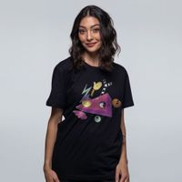 CAMISETA PRETA - AOS PEDAÇOS