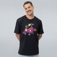 CAMISETA PRETA - AOS PEDAÇOS