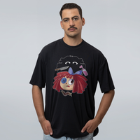 CAMISETA OVERSIZED PRETA - BONECA DE PANO