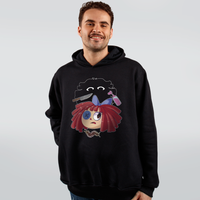 MOLETOM PRETO - BONECA DE PANO