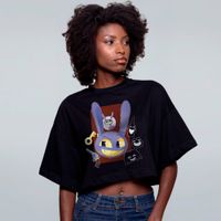 CROPPED OVERSIZED PRETO - O COELHO QUEBRADO