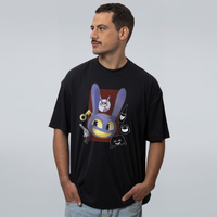 CAMISETA OVERSIZED PRETA - O COELHO QUEBRADO