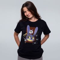 CAMISETA PRETA - O COELHO QUEBRADO