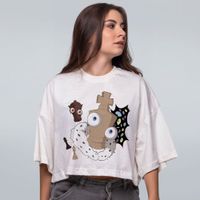 CROPPED OVERSIZED OFF WHITE - PEÇAS FALTANDO
