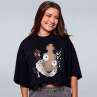 CROPPED OVERSIZED PRETO - PEÇAS FALTANDO