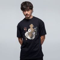 CAMISETA OVERSIZED PRETA - PEÇAS FALTANDO