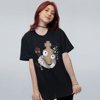 CAMISETA PRETA - PEÇAS FALTANDO