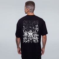 CAMISETA OVERSIZED PRETA - MESTRE NINJA