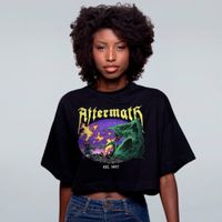 CROPPED OVERSIZED PRETO - AFTERMATH