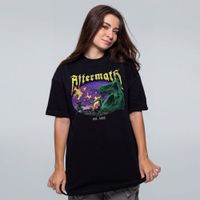 CAMISETA OVERSIZED PRETA - AFTERMATH