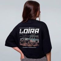 CROPPED OVERSIZED PRETO - LOIRA