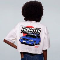 CROPPED OVERSIZED OFF WHITE - SUBARU FORESTER STI
