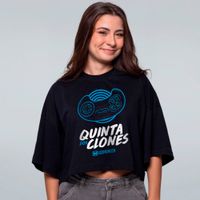 CROPPED OVERSIZED PRETO - QUINTA DOS CLONES