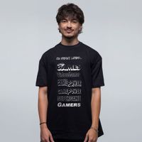 CAMISETA OVERSIZED PRETA - REVISTAS DE VIDEOGAME