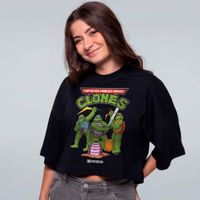 CROPPED OVERSIZED PRETO - TARTARUGAS CHINESAS