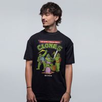 CAMISETA OVERSIZED PRETA - TARTARUGAS CHINESAS