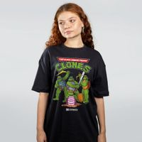 CAMISETA OVERSIZED PRETA - TARTARUGAS CHINESAS