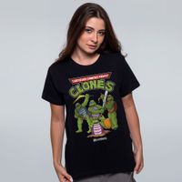 CAMISETA PRETA - TARTARUGAS CHINESAS
