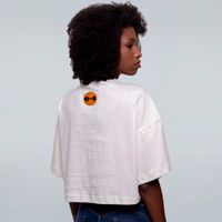 CROPPED OVERSIZED OFF WHITE - O NERD TEM QUE ACABAR