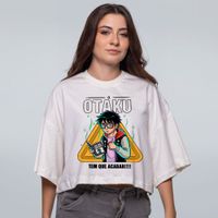 CROPPED OVERSIZED OFF WHITE - OTAKU TEM QUE ACABAR
