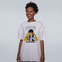 CAMISETA OVERSIZED OFF WHITE - OTAKU TEM QUE ACABAR