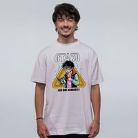 CAMISETA OVERSIZED OFF WHITE - OTAKU TEM QUE ACABAR