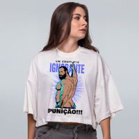 CROPPED OVERSIZED OFF WHITE - PUNIÇÃO