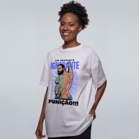 CAMISETA OVERSIZED OFF WHITE - PUNIÇÃO